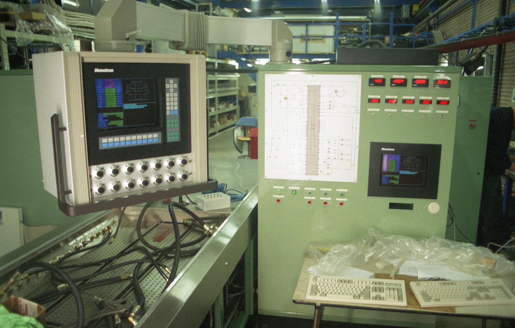 Hydraulic test bench for F16 fighter jet parts .